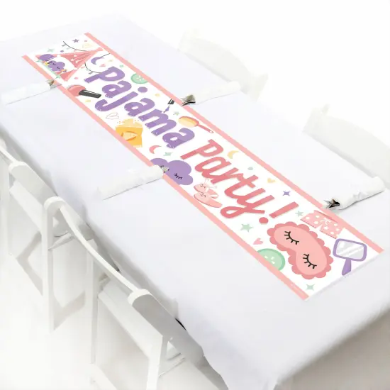 Big Dot of Happiness Pajama Slumber Party - Girls Sleepover Birthday Party Decorations Party Banner {7}