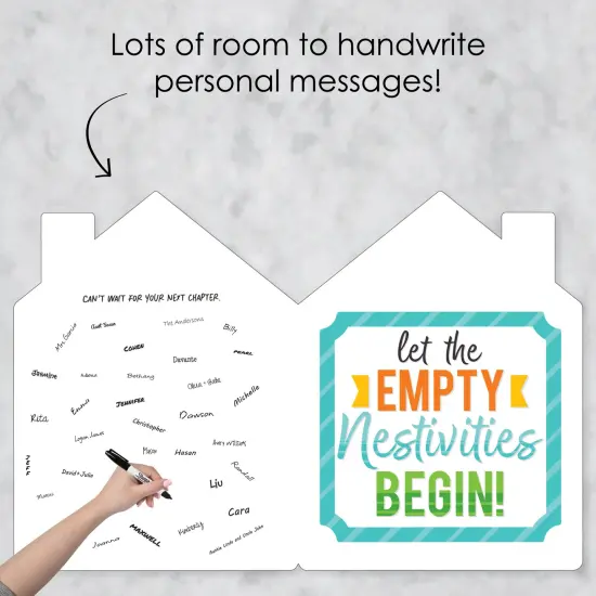 Big Dot of Happiness Empty Nesters - Empty Nest Congratulations Giant Greeting Card - Big Shaped Jumborific Card - 16.5 x 22 inches {6}