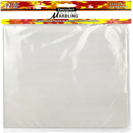 DecoArt Water Marbling Newsprint Cleaning Paper 32/Pkg-8.5"X11" {1}