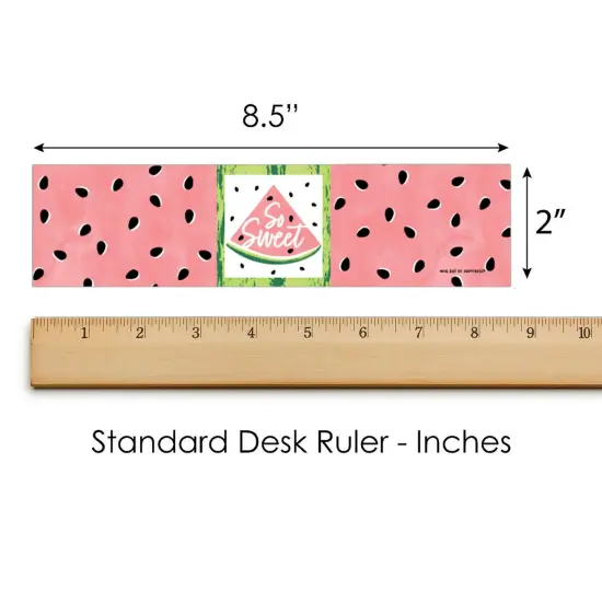 Big Dot of Happiness Sweet Watermelon - Fruit Party Water Bottle Sticker Labels - Set of 20 {6}