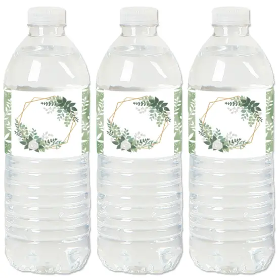 Big Dot of Happiness Boho Botanical - Greenery Party Water Bottle Sticker Labels - Set of 20 {1}