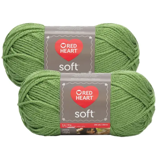 (Pack of 2) Red Heart Soft Yarn-Guacamole {1}