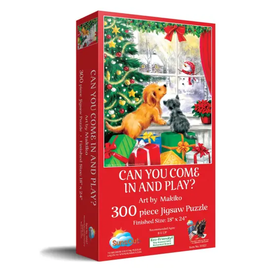 Sunsout Can You Come in and Play 300 pc Christmas Jigsaw Puzzle 35327 {3}