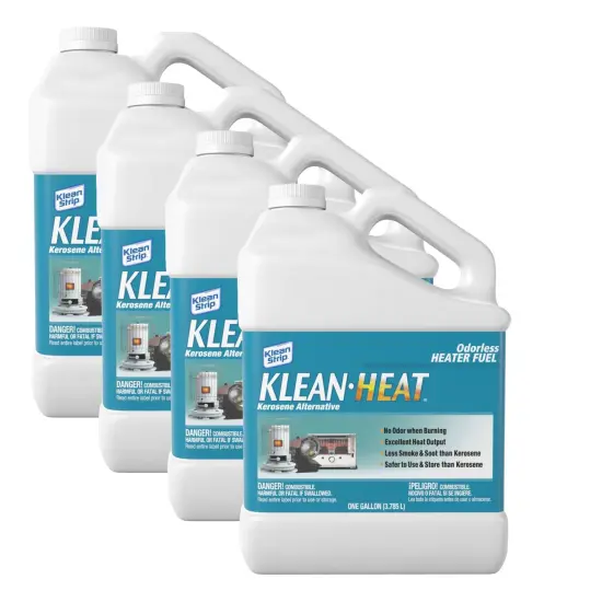 KleanHeat Lamp Fuel for Kerosene Heaters and Oil Lamps, Four 120 oz Jugs {1}