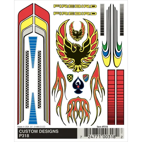 Pine Car Derby Dry Transfer Decal 4"X5" Sheet-Customs Designs {2}