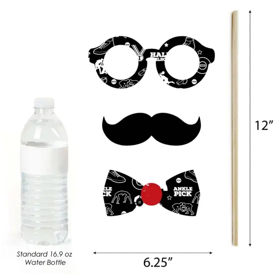 Big Dot of Happiness Own the Mat - Wrestling - Birthday Party or Wrestler Party Photo Booth Props Kit - 20 Count {6}