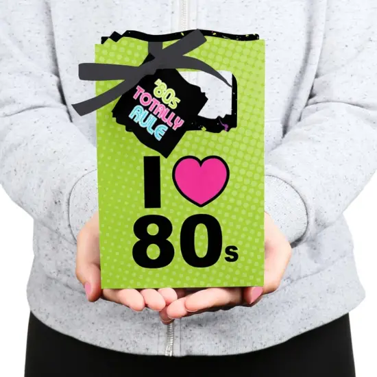 Big Dot of Happiness 80's Retro - Totally 1980s Party Favor Boxes - Set of 12 {6}