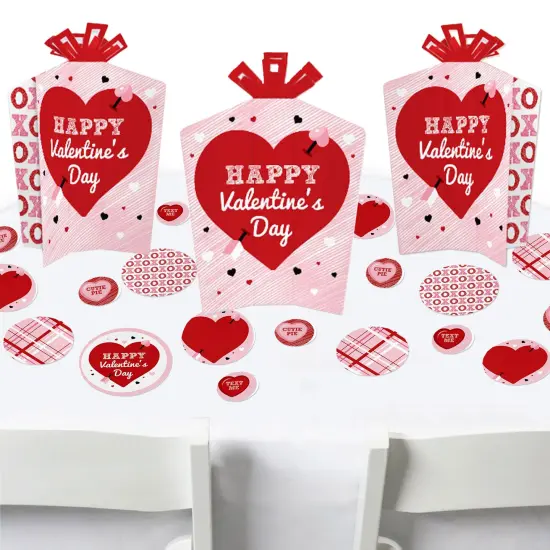 Big Dot of Happiness Conversation Hearts - Valentine&rsquo;s Day Party Decor and Confetti - Terrific Table Centerpiece Kit - Set of 30 {1}