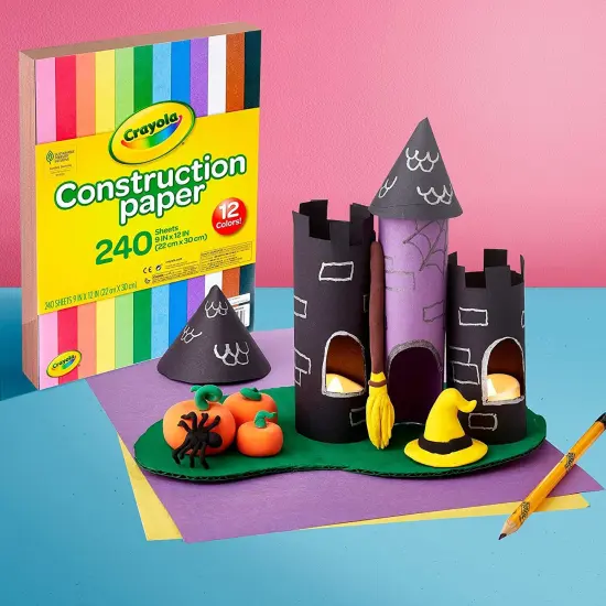 Crayola Construction Paper Pad 9"X12"-240 Sheets {2}