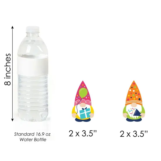 Big Dot of Happiness Gnome Birthday - DIY Shaped Happy Birthday Party Cut-Outs - 24 Count {7}