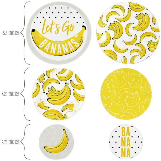 Big Dot of Happiness Let's Go Bananas - Tropical Party Giant Circle Confetti - Party Decorations - Large Confetti 27 Count {3}