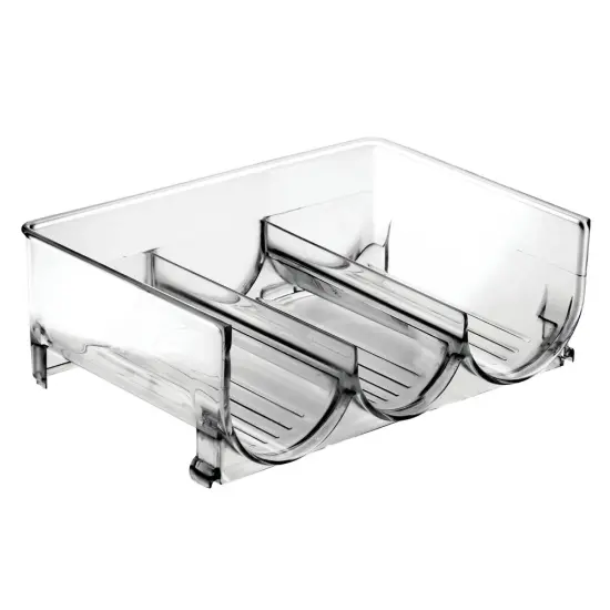 mDesign Plastic Free-Standing Stacking 3 Bottle Storage Rack {5}