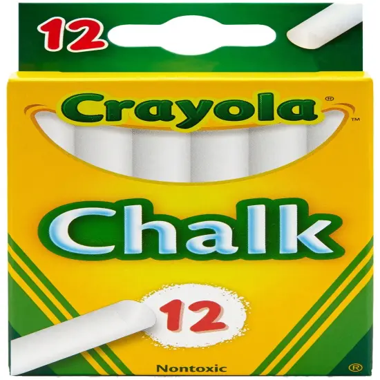 Crayola Chalk-White 12/Pkg {1}