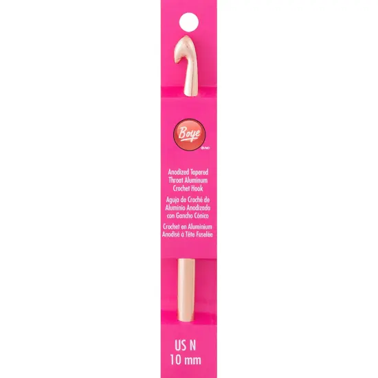 Boye Aluminum Crochet Hook 6"-Size N15/10mm {1}