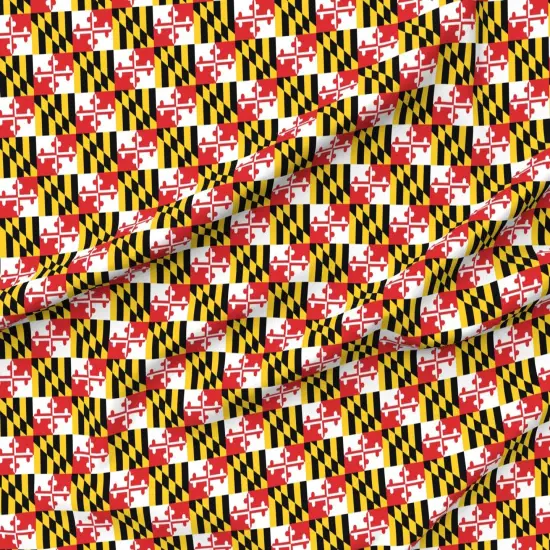 Various Fabrics by the Yard or Fat Quarter Maryland Flags Flag Horse Racing State Sailing Naval Custom Printed Fabric by Spoonflower {6}