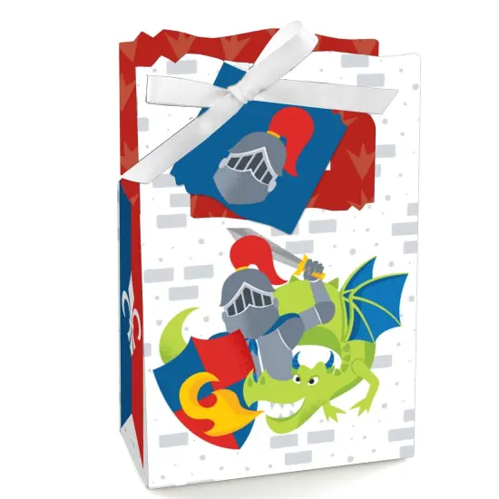 Big Dot of Happiness Calling All Knights and Dragons - Medieval Party or Birthday Party Favor Boxes - Set of 12 {1}