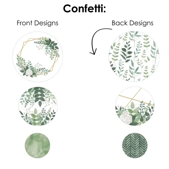 Big Dot of Happiness Boho Botanical - Greenery Party Decor and Confetti - Terrific Table Centerpiece Kit - Set of 30 {7}