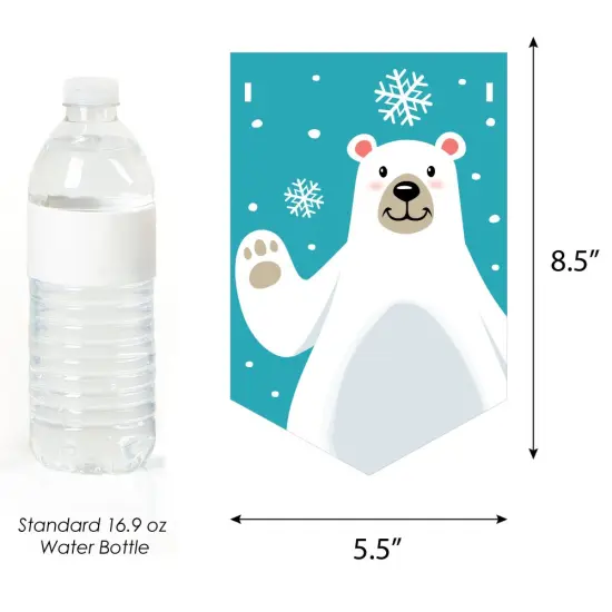 Big Dot of Happiness Arctic Polar Animals - Winter Baby Shower Bunting Banner - Party Decorations - Welcome Baby {3}
