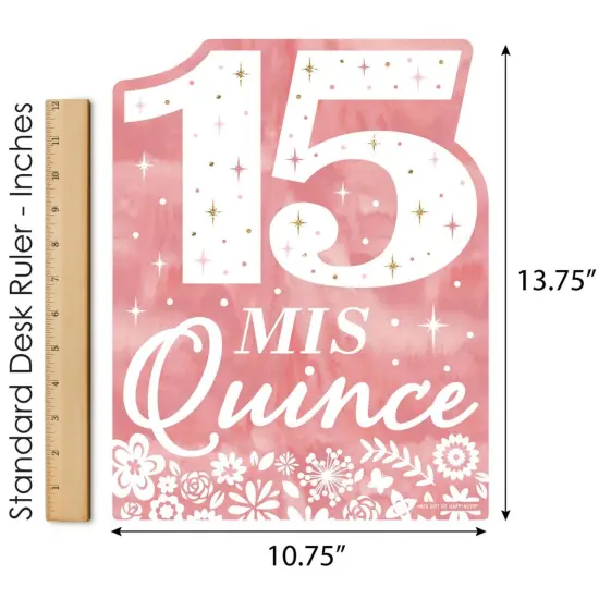 Big Dot of Happiness Mis Quince Anos - Outdoor Lawn Sign - Quinceanera Sweet 15 Birthday Party Yard Sign - 1 Piece {6}