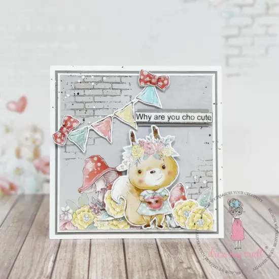 Dress My Craft Transfer Me Sheet A4-Kidland Tiles {4}