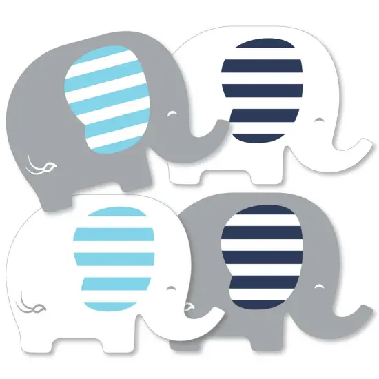 Big Dot of Happiness Blue Elephant - Decorations DIY Boy Baby Shower or Birthday Party Essentials - Set of 20 {3}