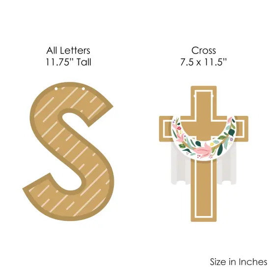 Big Dot of Happiness Religious Easter - Christian Holiday Party Decorations - He Is Risen - Outdoor Letter Banner {7}