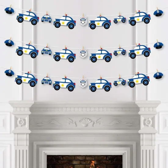 Big Dot of Happiness Calling All Units - Police - Cop Birthday Party or Baby Shower DIY Decorations - Clothespin Garland Banner - 44 Pieces {4}