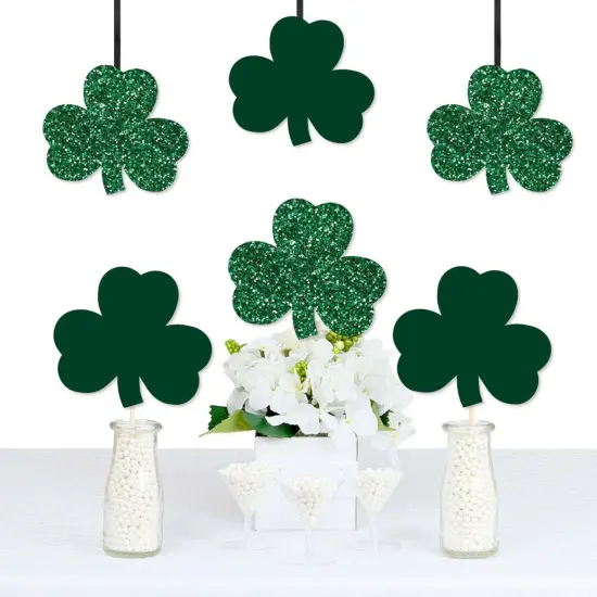 Big Dot of Happiness St. Patrick's Day - Shamrock Decorations DIY Saint Paddy's Day Party Essentials - Set of 20 {1}