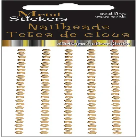 Mark Richards Metal Stickers Nailheads 3mm Round 125/Pkg {1}