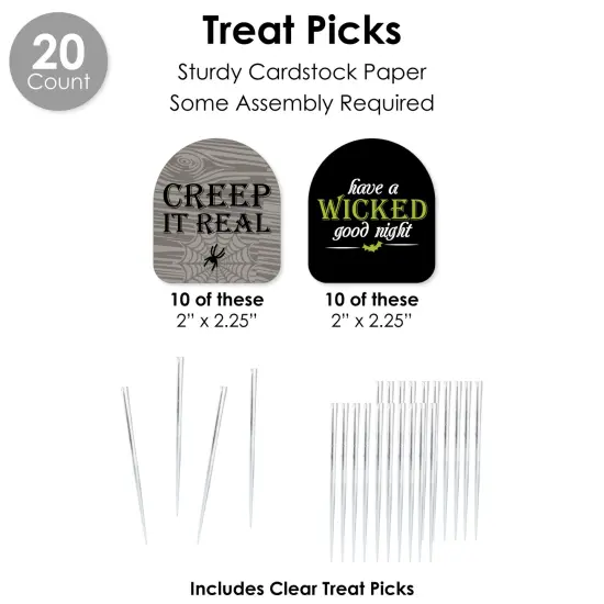 Big Dot of Happiness Happy Halloween - Witch Party Favors and Cupcake Kit - Fabulous Favor Party Pack - 100 Pc {7}