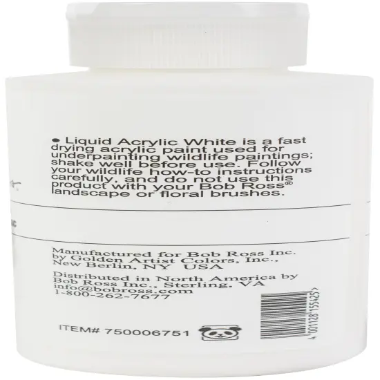 Bob Ross Acrylic White-4oz {2}