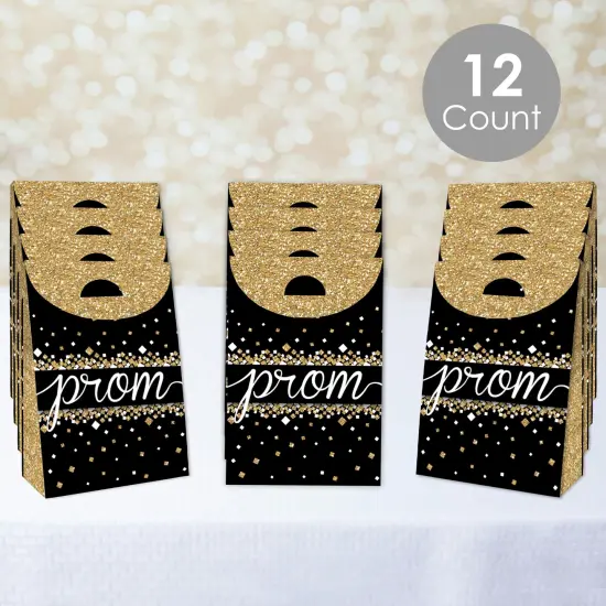 Big Dot of Happiness Prom - Prom Night Gift Favor Bags - Party Goodie Boxes - Set of 12 {3}