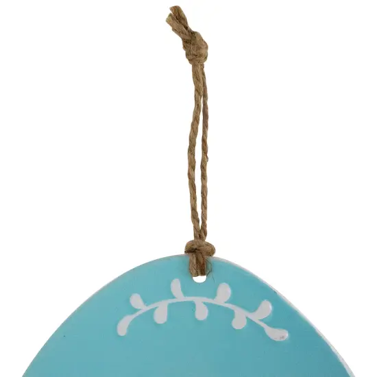 Northlight Easter Egg Metal Wall Signs - 9.75" - Blue and Pink - Set of 2 {7}