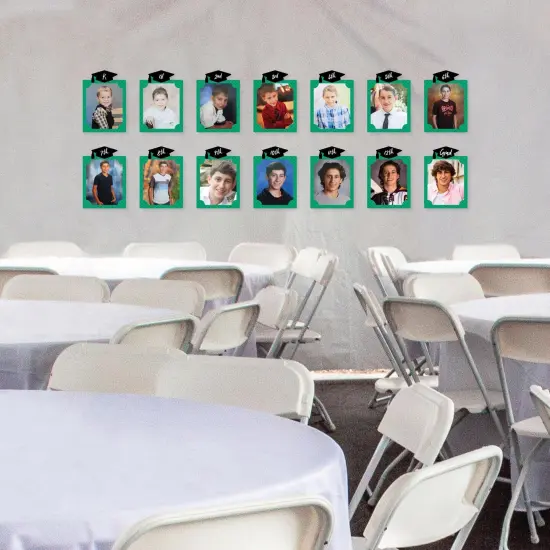 Big Dot of Happiness Green Graduation 8 x 10 inches K-12 School Photo Holder - DIY Party Decor - Picturific Display {4}