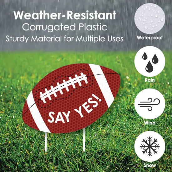 Big Dot of Happiness Homecoming Proposal - Yard Sign & Outdoor Lawn Decorations - Homecoming Proposal Yard Signs - Set of 8 {4}