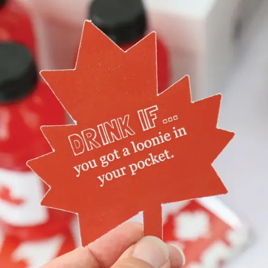 Big Dot of Happiness Drink If Game - Canada Day - Canadian Party Game - 24 Count {6}