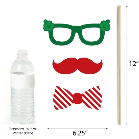 Big Dot of Happiness Flamingle Bells - Tropical Flamingo Christmas Party Photo Booth Props Kit - 20 Count {6}