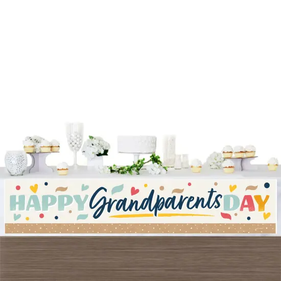Big Dot of Happiness Happy Grandparents Day - Grandma & Grandpa Party Decorations Party Banner {4}