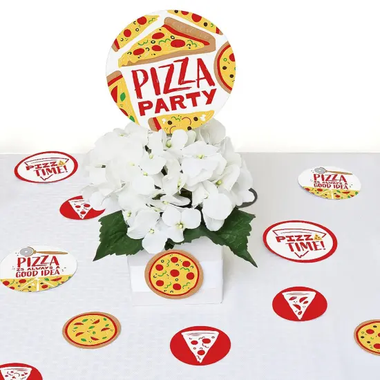 Big Dot of Happiness Pizza Party Time&nbsp;- Baby Shower or Birthday Party Giant Circle Confetti - Party Decorations - Large Confetti 27 Count {7}