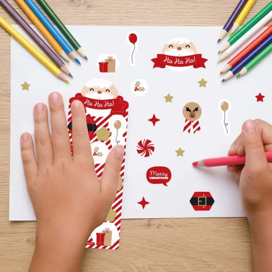 Big Dot of Happiness Jolly Santa Claus - Christmas Party Favor Kids Stickers - 16 Sheets - 256 Stickers {7}