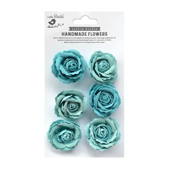 Little Birdie Ellis Paper Flowers 6/Pkg {2}