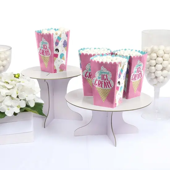 Big Dot of Happiness Scoop Up the Fun - Ice Cream - Sprinkles Party Favor Popcorn Treat Boxes - Set of 12 {4}