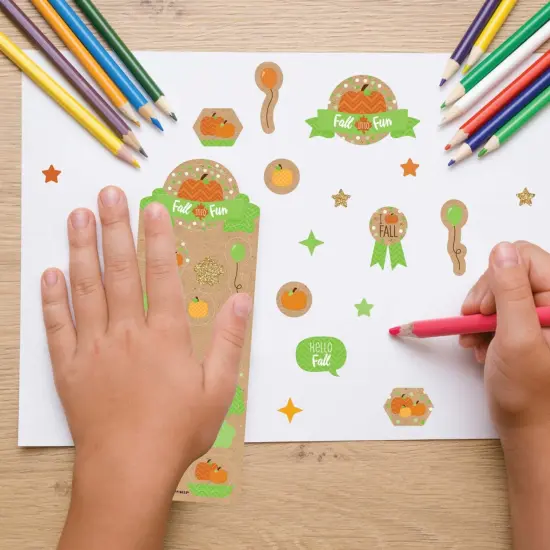 Big Dot of Happiness Pumpkin Patch - Fall, Halloween or Thanksgiving Party Favor Kids Stickers - 16 Sheets - 256 Stickers {7}