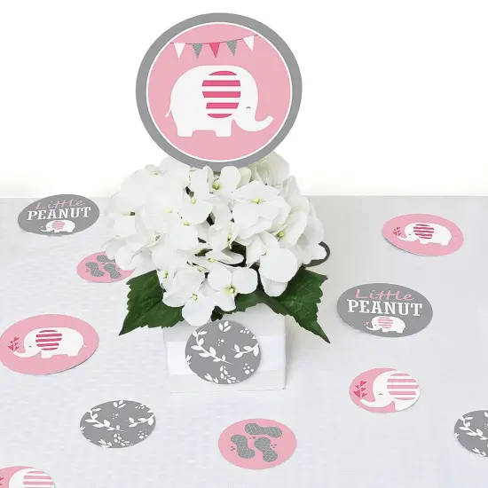 Big Dot of Happiness Pink Elephant - Girl Baby Shower Giant Circle Confetti - Birthday Party Decorations - Large Confetti 27 Count {7}