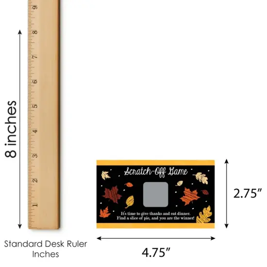 Big Dot of Happiness Give Thanks - Thanksgiving Party Game Scratch Off Cards - 22 Count {7}