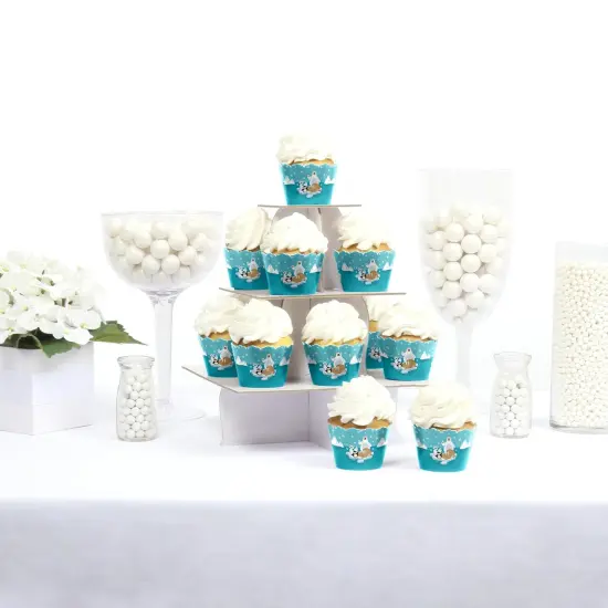 Big Dot of Happiness Arctic Polar Animals - Winter Baby Shower or Birthday Party Decorations - Party Cupcake Wrappers - Set of 12 {3}