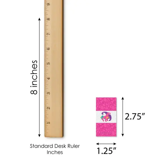 Big Dot of Happiness Roar Dinosaur Girl - Mini Candy Bar Wrapper Stickers - Dino Mite T-Rex Baby Shower or Birthday Party Small Favors - 40 Count {6}