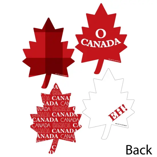Big Dot of Happiness Canada Day - Maple Leaf Decorations DIY Canada Party Essentials - Set of 20 {4}