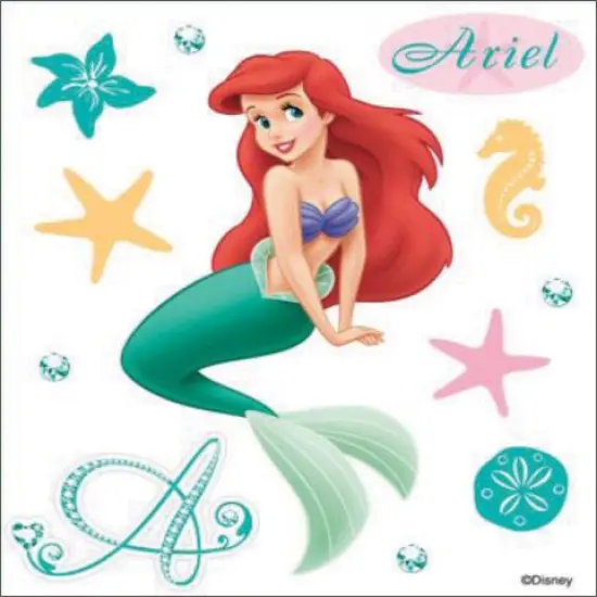 EK Success Disney Princess Dimensional Stickers - Ariel, 12pcs {2}