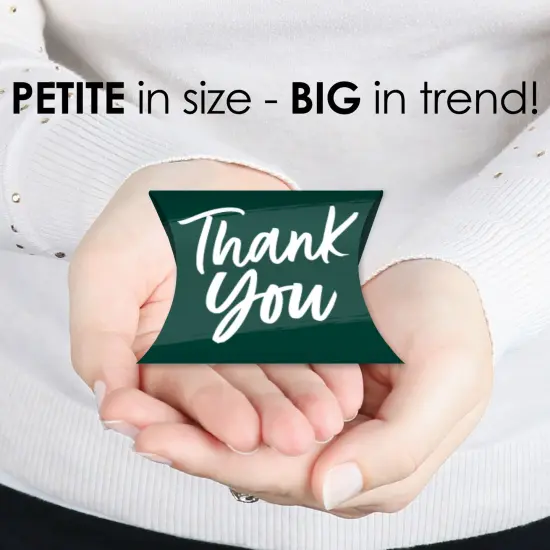 Big Dot of Happiness Emerald Elegantly Simple - Favor Gift Boxes - Guest Party Favors Petite Pillow Boxes - Set of 20 {4}